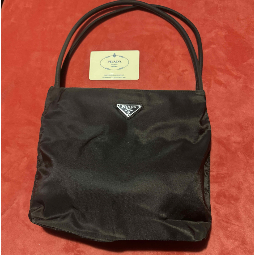 プラダ PRADA トート ミニ ブラウン B6243 TESSUTO CITY プラダ PRADA トート ミニ ブラウン B6243 TESSUTO CITY
