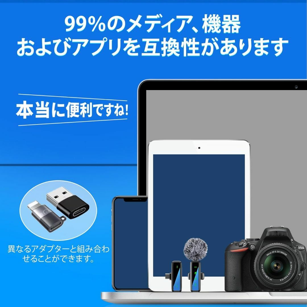 【360°集音ピンマイク】ピンマイク iPhone/Android/カメラ対応 楽器のレコーディング/PA機器(マイク)の商品写真