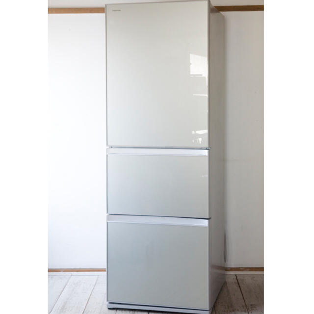 【高知インター店】 - 東芝 東芝 2014年 自動製氷機能 冷蔵庫 タッチパネル GR-G38SXV(ZS) 冷蔵庫