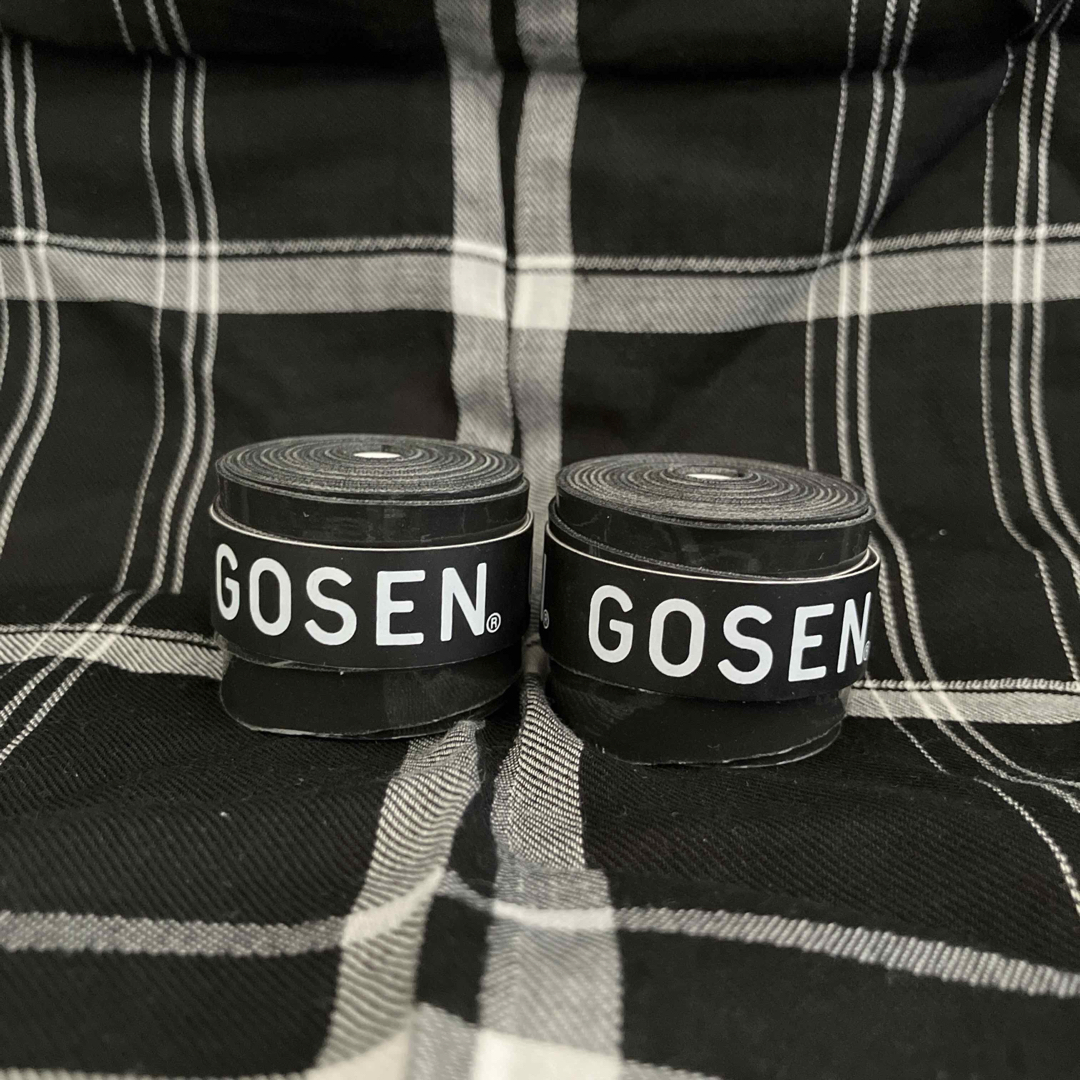 GOSEN(ゴーセン)の即購入OK!即発送!GOSEN テニスグリップテープ ブラック 2個セット スポーツ/アウトドアのテニス(その他)の商品写真