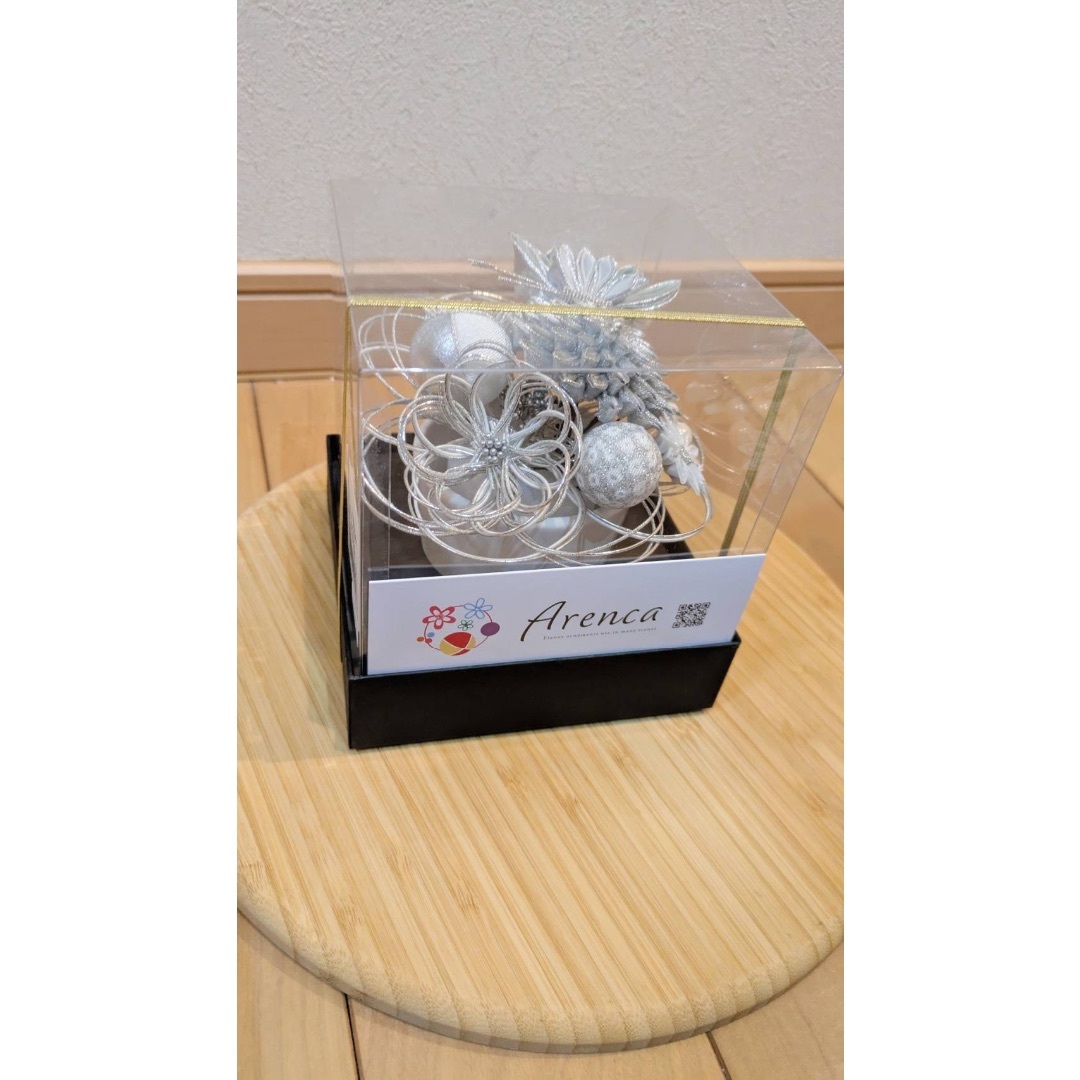 Arenca シルバー花モチーフ ヘアアクセサリー