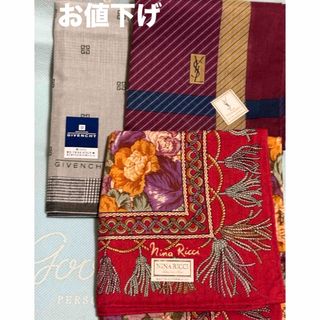 SAINT LAURENT - 【3枚Set】イヴ・サンローランハンカチの通販 SAINT LAURENT - 【3枚Set】イヴ・サンローランハンカチの通販
