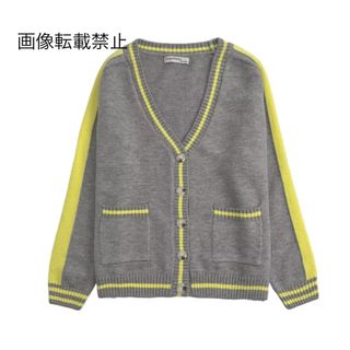 🐹3月新作🌸16571◆ライン ニット カーディガン(カーディガン)