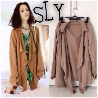 スライ(SLY)のSLY ドレープトレンチコート(トレンチコート)