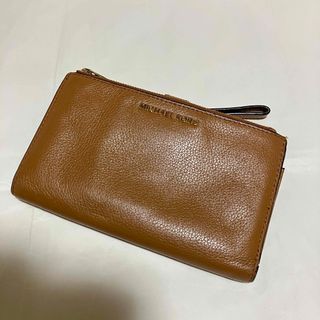 マイケルコース(MICHAEL KORS)の【MICHAEL KORS / マイケルコース】 ダブルジップ 長財布 / 茶(財布)