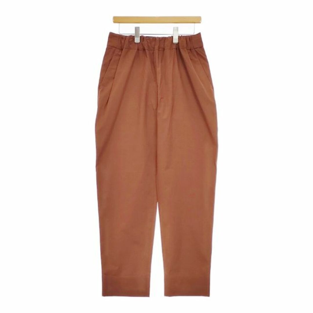 MARGARET HOWELL 578-2142003 PLAIN COTTON SILK ウエストゴム パンツ 22SS ブラウン レディース マーガレットハウエル5-0226M∞