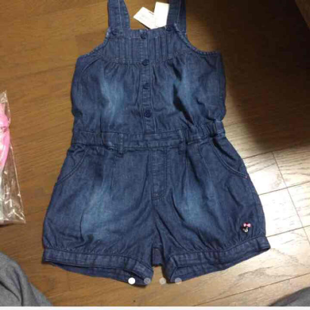 DOUBLE.B(ダブルビー)のダブルBサロペット キッズ/ベビー/マタニティのキッズ服女の子用(90cm~)(ワンピース)の商品写真