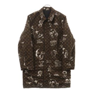 ルイヴィトン(LOUIS VUITTON)のLOUIS VUITTON ルイヴィトン 23AW シングルブレステッド リバーシブル テクニカルコットンコート ブラウン/ブラック RM232 YH0 HPC70E(フライトジャケット)