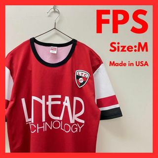 【美品】古着　USA製　ゲームシャツ　Tシャツ　メンズ　レッド　M
