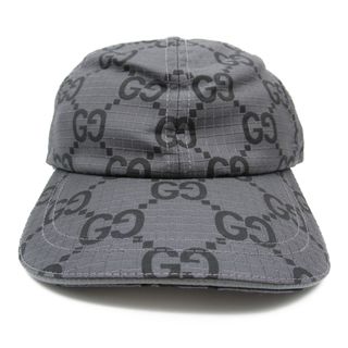 GUCCI - 1201 グッチ GUCCI GG キャップ レザー ブルー ユニ GUCCI - 1201 グッチ GUCCI GG キャップ レザー ブルー ユニ