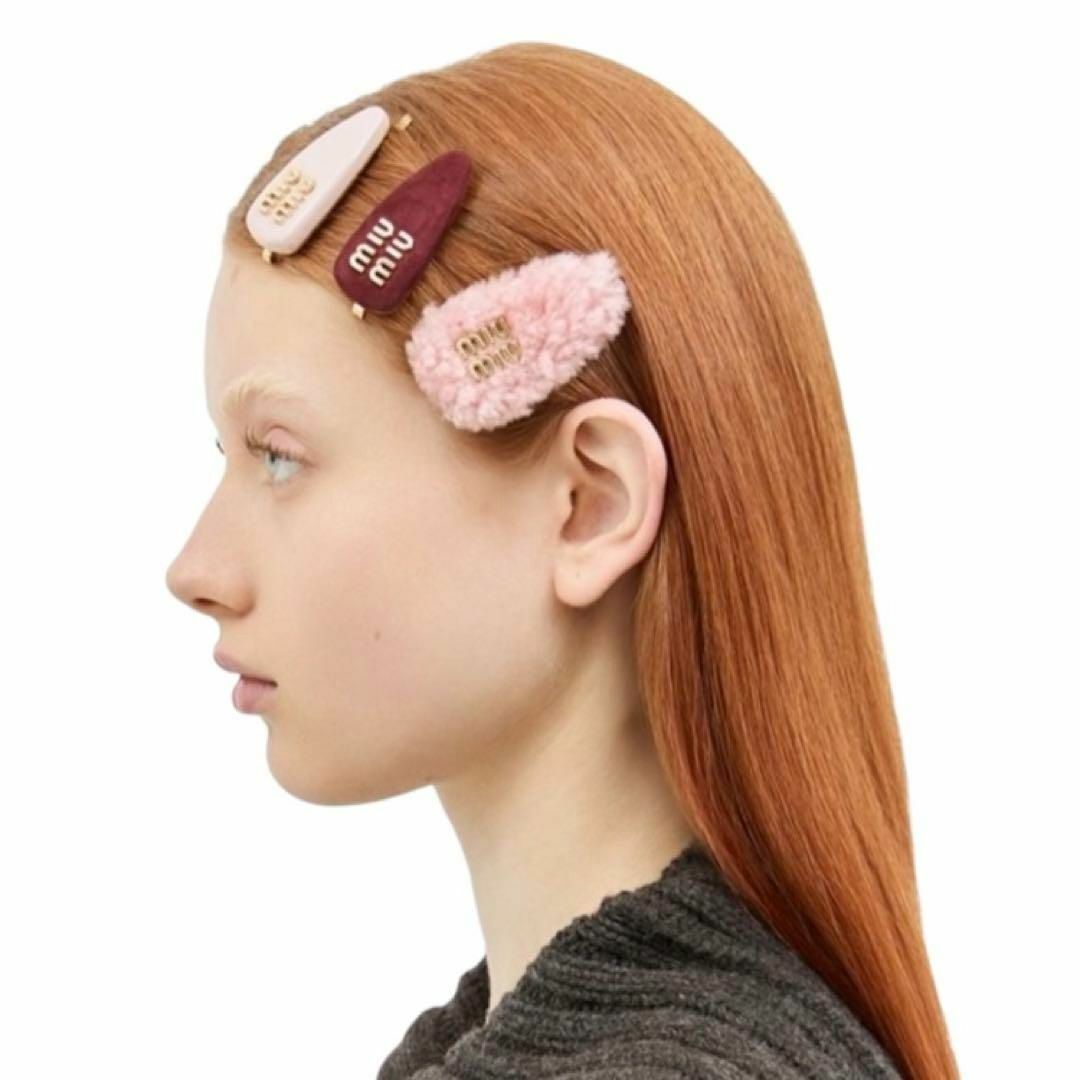 MIU MIU - 【美品】MIU MIU ヘアクリップ シアリング ファー MIU MIU - 【美品】MIU MIU ヘアクリップ シアリング ファー