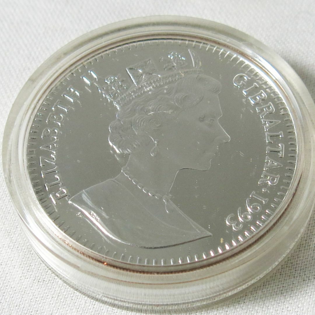 皇太子殿下 御成婚記念 英領ジブラルタル 2オンスプルーフ銀貨 2枚セット エンタメ/ホビーの美術品/アンティーク(貨幣)の商品写真