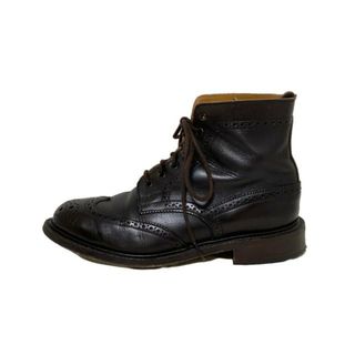 Trickers - Tricker's L6673 UK製 レザーメダリオンロングブーツ Trickers - Tricker's L6673 UK製 レザーメダリオンロングブーツ