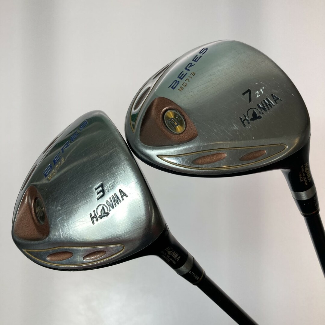 ◎◎HONMA ホンマ BERES ベレス MG713 3FW 7FW フェアウェイウッド ARMRQ UD49 ☆☆ R 2本セット