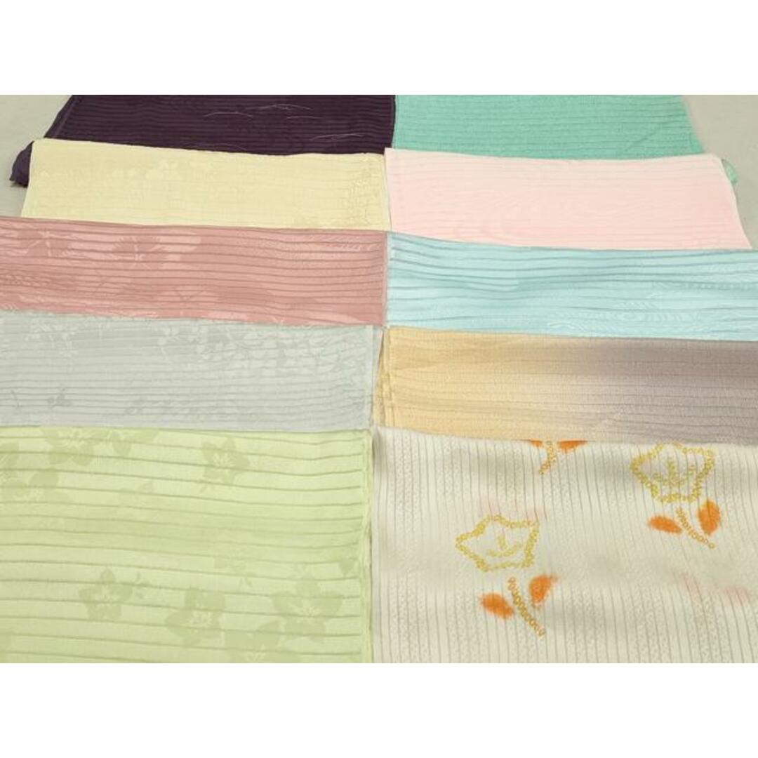 平和屋本店■夏物　和装小物　帯揚げ10枚　逸品　未使用　DZAA10430kh5