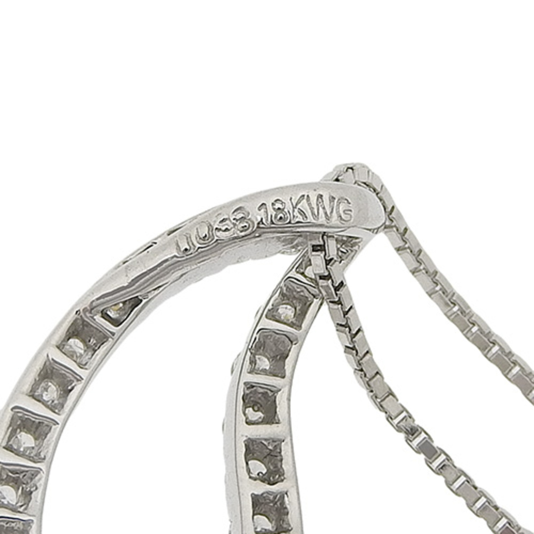 ダイヤモンド ネックレス K18 ホワイトゴールド WG ネックレス