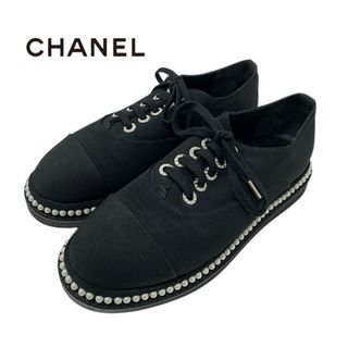CHANEL - 値下げ!新品未使用 シャネル スニーカー 38 厚底 CHANEL - 値下げ!新品未使用 シャネル スニーカー 38 厚底