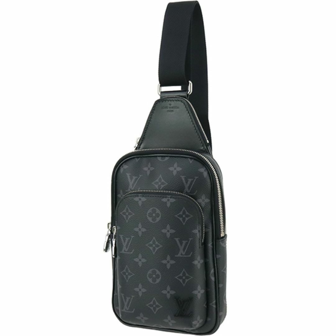 LOUIS VUITTON - ルイヴィトン ショルダーバッグ ボディバッグ メンズ M47137 アヴェニュー スリングバッグ PM モノグラムエクリプス 黒 ブラック グレー 新品 157865