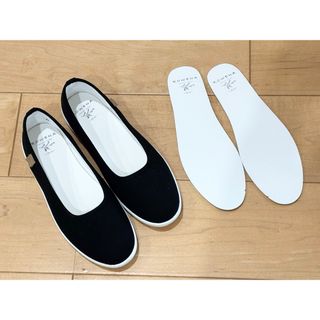 未使用 日本製 アトリエ ポイントステッチ レザースリッポン 黒 未使用 日本製 アトリエ ポイントステッチ レザースリッポン 黒