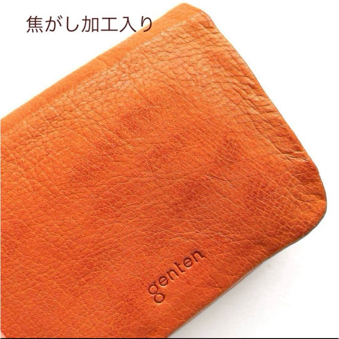 genten - 【美品】gentenゲンテン ゴートヌメ 二つ折り財布