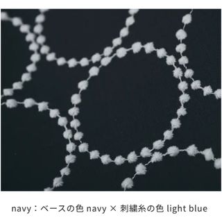 ミナペルホネン(mina perhonen)のミナペルホネン　最新のタンバリン　ネイビー　1mそのまま(生地/糸)