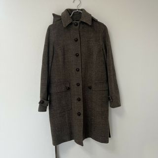 ブルックスブラザーズ(Brooks Brothers)の【BROOKS BROTHERS】ブルックス ブラザーズ 　アウター　コート　ロング　フード付き　ブラウン系　サイズ2　(その他)