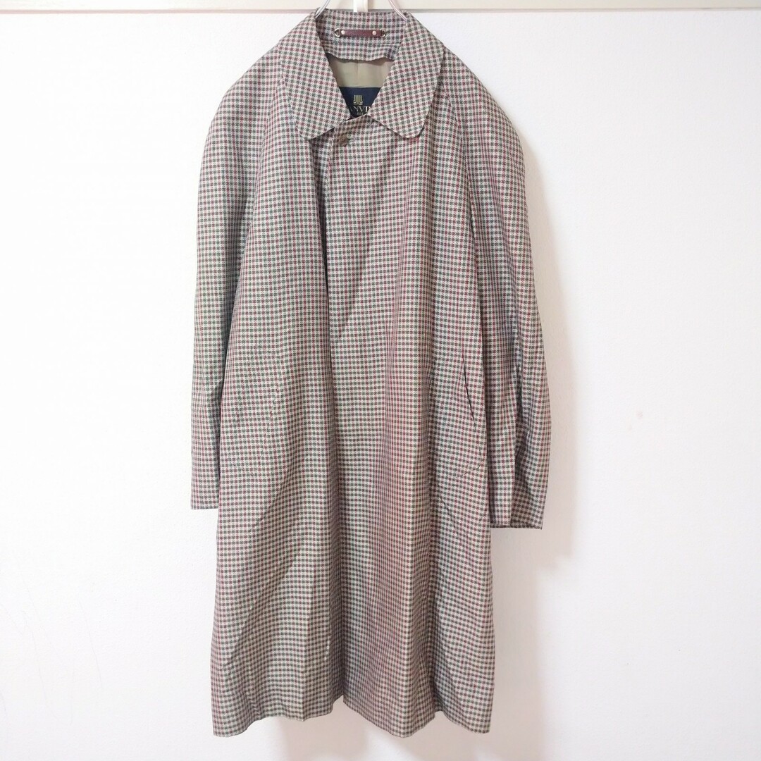 LANVIN - 【LANVIN】ランバン ステンカラーコート ロングコート チェックコート コート 千鳥柄