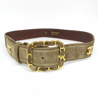 CHANEL - CHANEL チェーン ベルト マトラッセ レザー ブラック CHANEL - CHANEL チェーン ベルト マトラッセ レザー ブラック