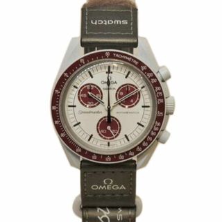OMEGA×SWATCH オメガ×スウォッチ/スピードマスターMISSION TO PLUTO/Aランク/92【中古】(腕時計(アナログ))
