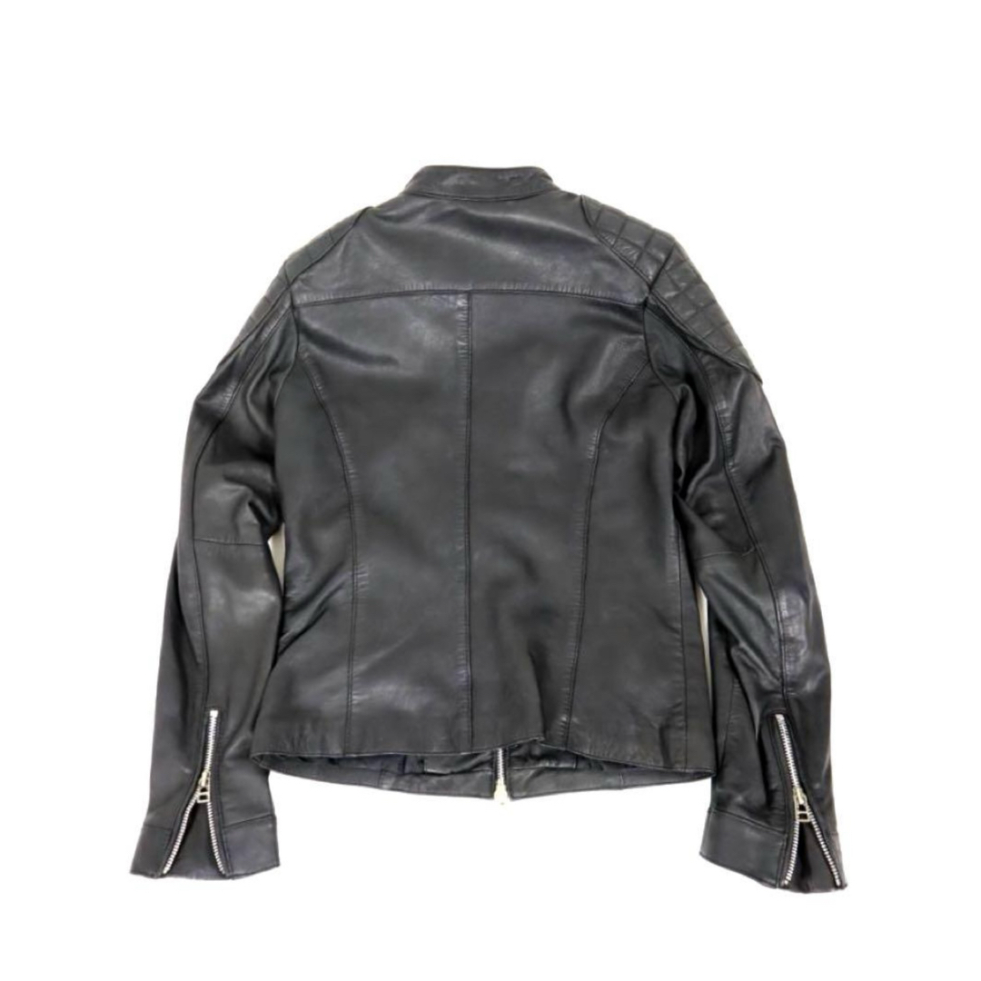 【美品】Goosecraft グースクラフト シングル ライダース ジャケット レディースのジャケット/アウター(ライダースジャケット)の商品写真