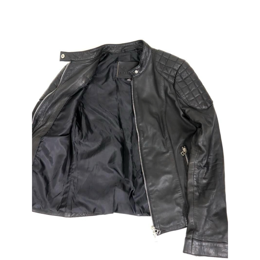 【美品】Goosecraft グースクラフト シングル ライダース ジャケット レディースのジャケット/アウター(ライダースジャケット)の商品写真