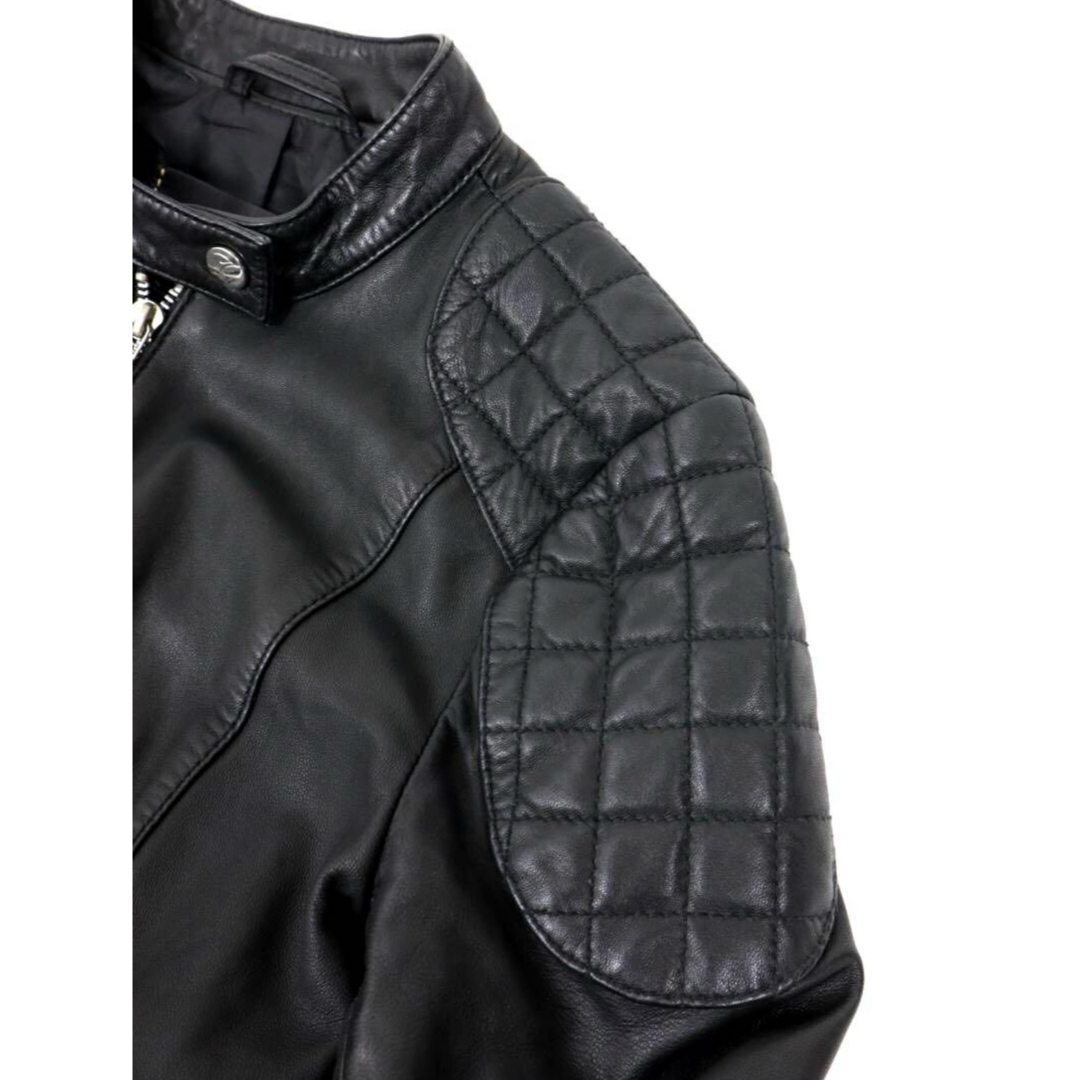 【美品】Goosecraft グースクラフト シングル ライダース ジャケット レディースのジャケット/アウター(ライダースジャケット)の商品写真