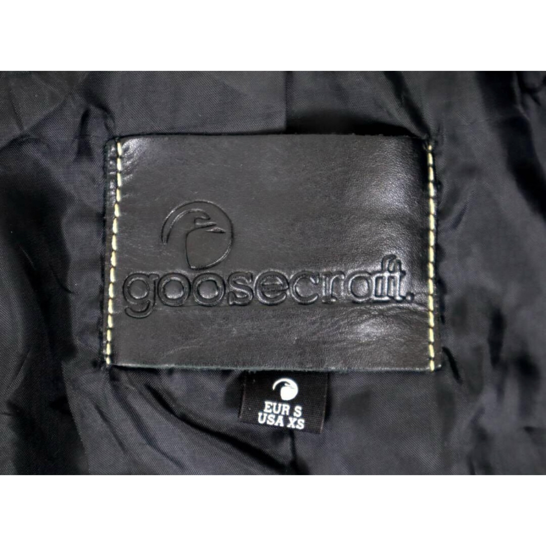 【美品】Goosecraft グースクラフト シングル ライダース ジャケット レディースのジャケット/アウター(ライダースジャケット)の商品写真