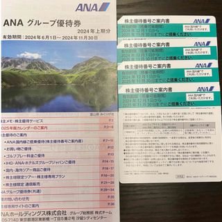 ANA株主優待券4枚+グループ優待券冊子(その他)