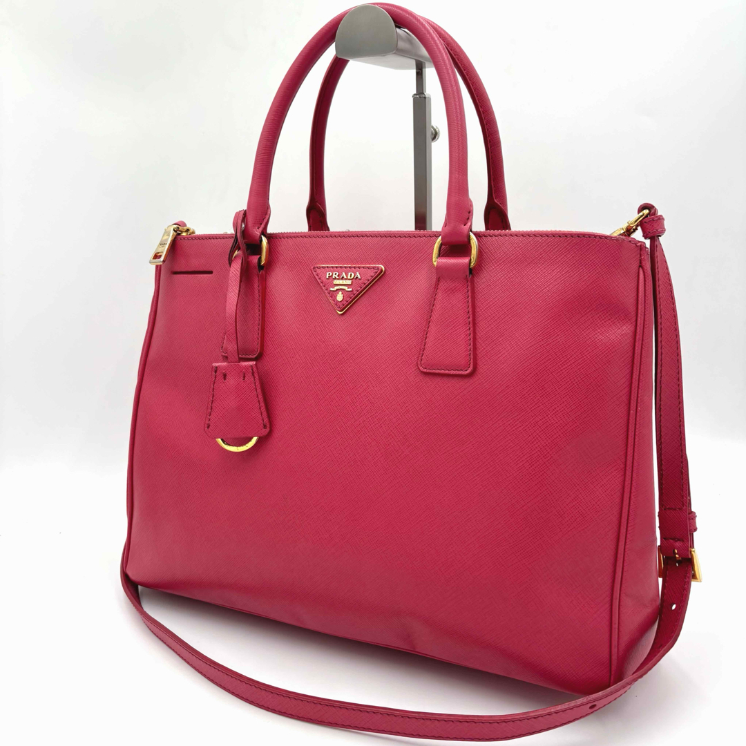 PRADA - プラダ　ガレリア サフィアーノレザー 2way ショルダーバッグ ハンドバッグ