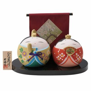 【特価商品】瀬戸陶芸社 ひな人形 雛人形 コンパクト セット 華まろ雛 陶器 置(その他)