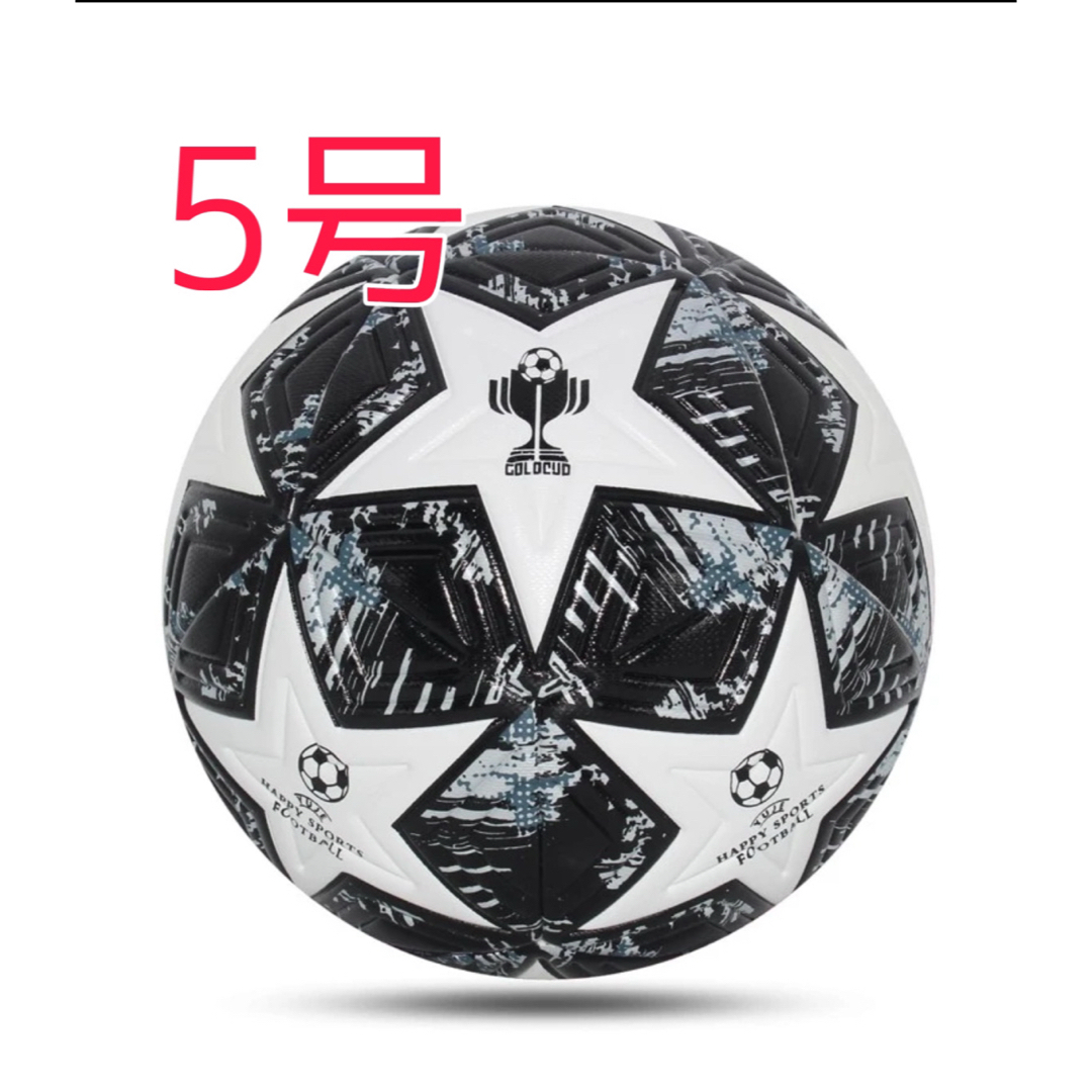 サッカーボール サッカー ボール 5号 5号球 新品 未使用 黒