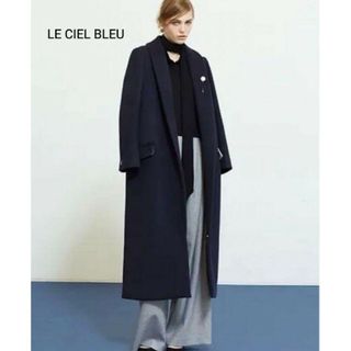 LE CIEL BLEU - ルシェルブルー フードオーバーコートの通販 by LE CIEL BLEU - ルシェルブルー フードオーバーコートの通販 by