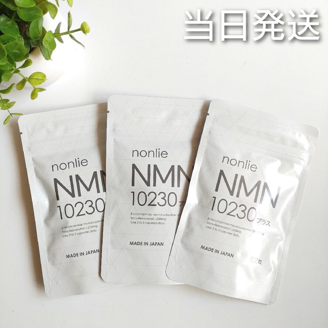 ✤当日発送✤ nonlie ノンリ NMN10230プラス 3袋【新品未開封】
