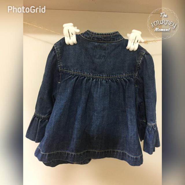 GAP Kids(ギャップキッズ)のma-ru様  GAPデニム7分袖アウター130 キッズ/ベビー/マタニティのキッズ服女の子用(90cm~)(ジャケット/上着)の商品写真