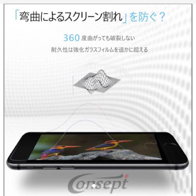 残りわずか✨【特殊ナノ素材】iPhone用ナノフィルム スマホ/家電/カメラのスマホアクセサリー(保護フィルム)の商品写真