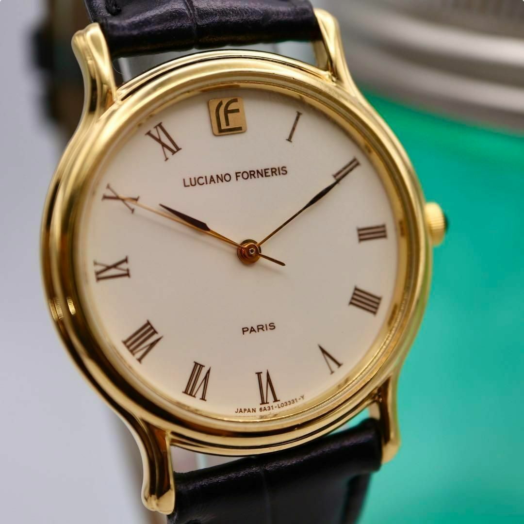 格安販売中 LUCIANO FORNERIS ラウンド ローマン メンズ腕時計 1205 時計