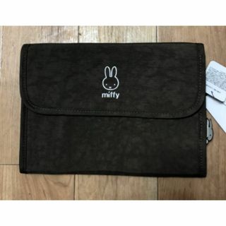 ミッフィー(miffy)の【新品】 【タグ付き】 ミッフィー miffy  母子手帳ケース チャコール  (その他)