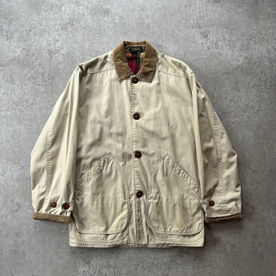 J.Crew - 90s j.crew ハンティングジャケット オフホワイト XS 巨人タグ