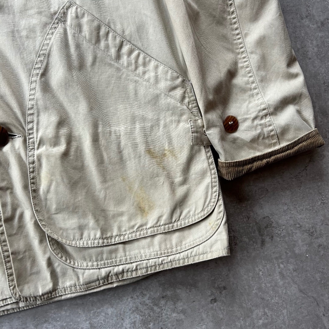 90s j.crew ハンティングジャケット オフホワイト XS 巨人タグ