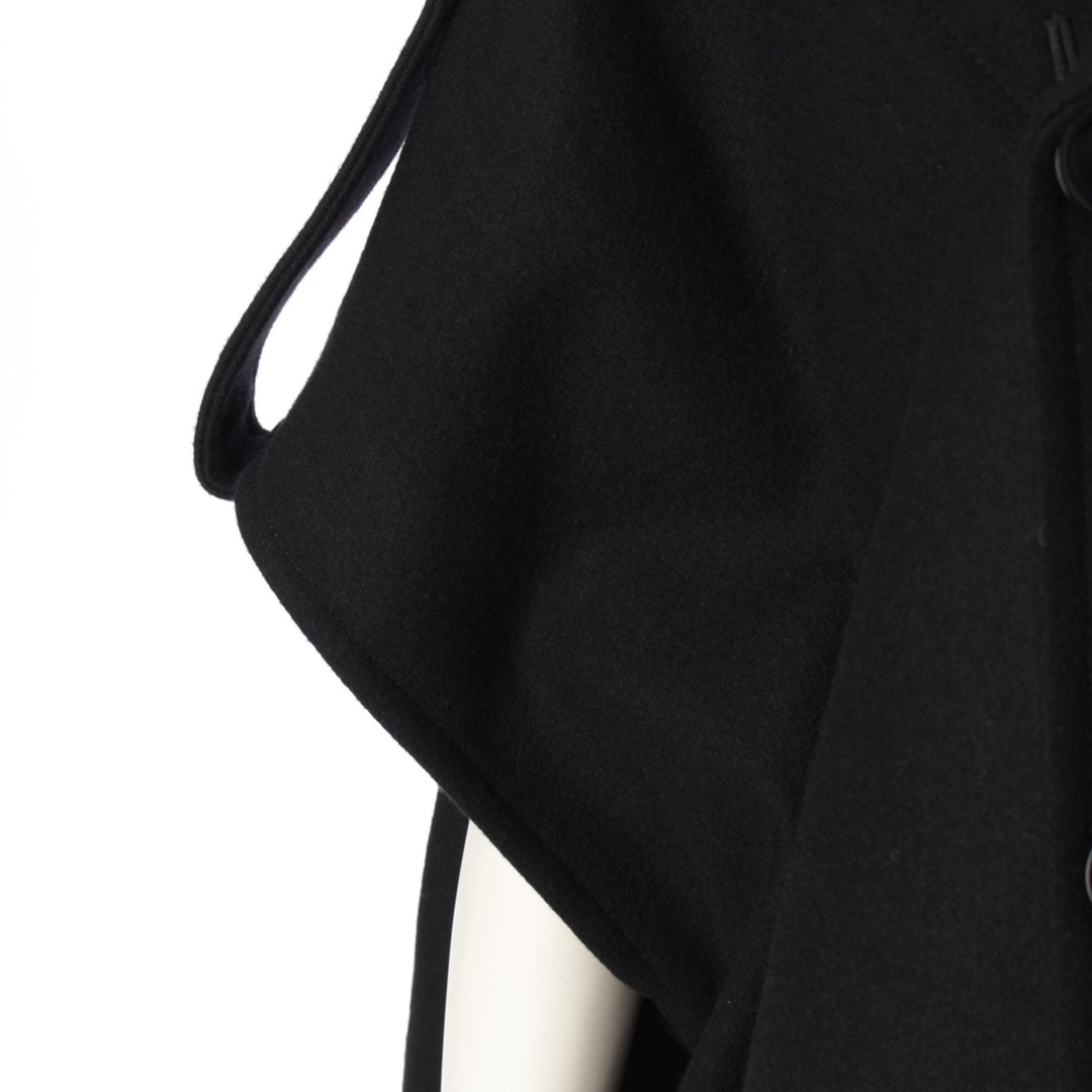 Y's(ワイズ)のワイズ ヨウジヤマモト ウール ポンチョ マント ポンチョ アウター YQ-C41-131 ブラック 2【中古】 レディースのジャケット/アウター(ポンチョ)の商品写真