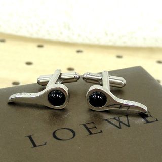 LOEWE - 正規限定 ロエベ カウモチーフ スクエアカフス 銀 LOEWE - 正規限定 ロエベ カウモチーフ スクエアカフス 銀