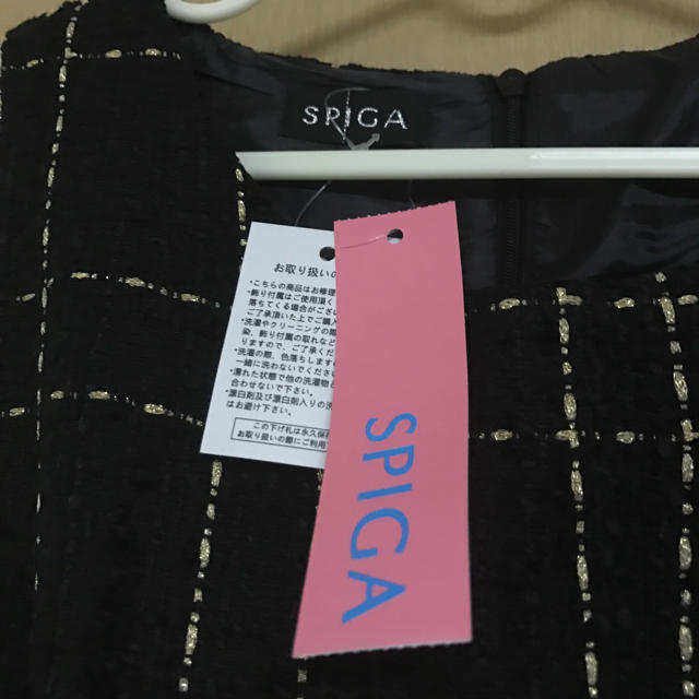 SPIGA(スピーガ)のSPIGA★ツイードチェックワンピース★ レディースのワンピース(ミニワンピース)の商品写真