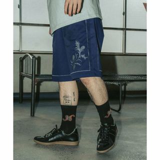サブサエティ(Subciety)の【NAVY】Embroidery shorts(その他)