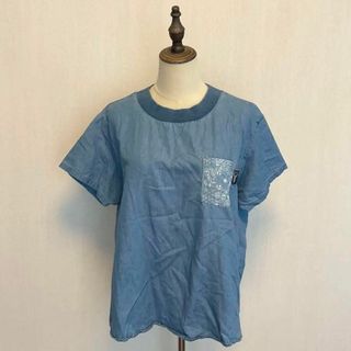 ロゴス(LOGOS)のLOGOS DAYS ロゴス/デニム半袖Tシャツ/L/胸ポケット ペーズリー(Tシャツ(半袖/袖なし))